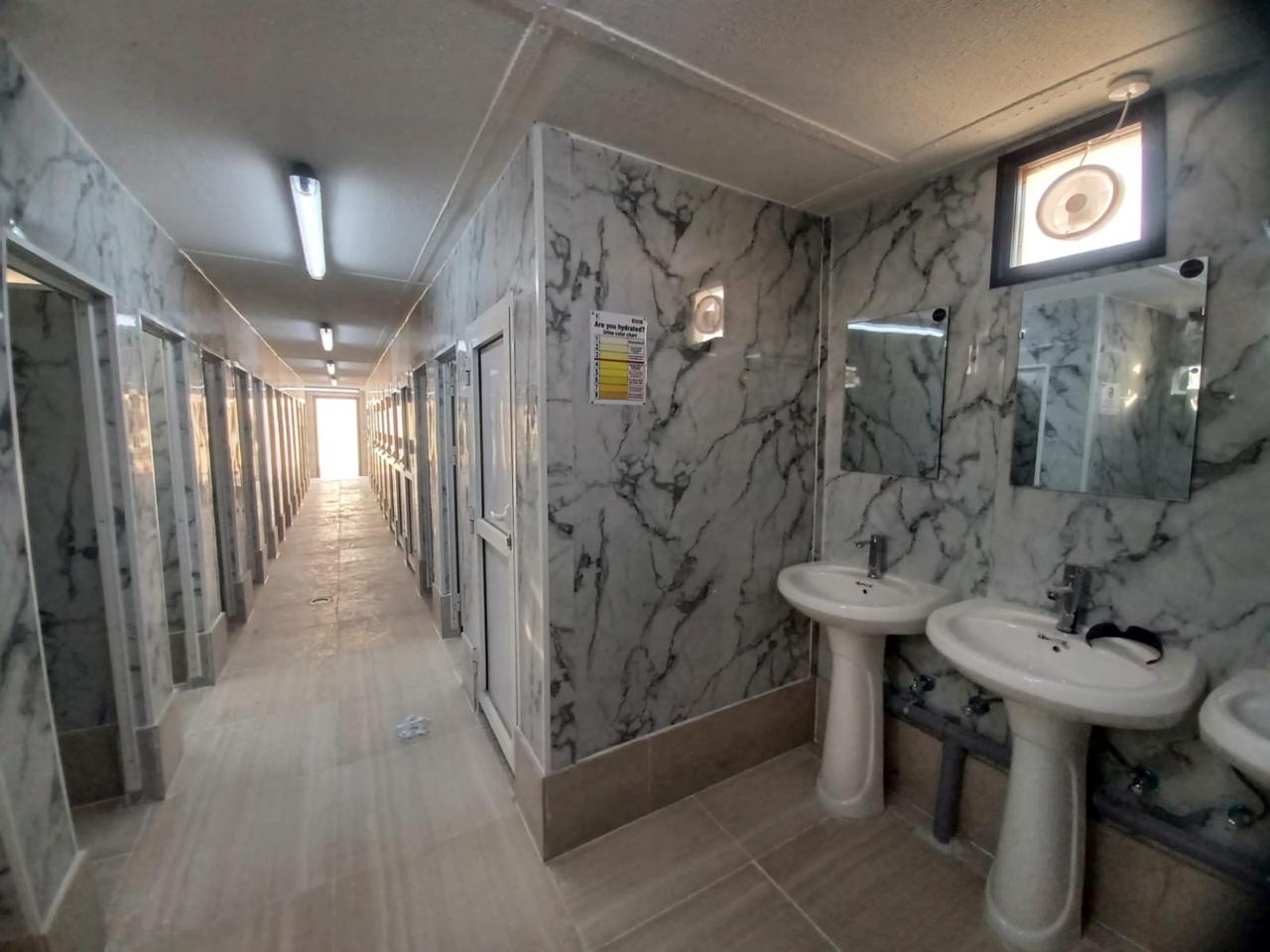 Ablution block — wash area